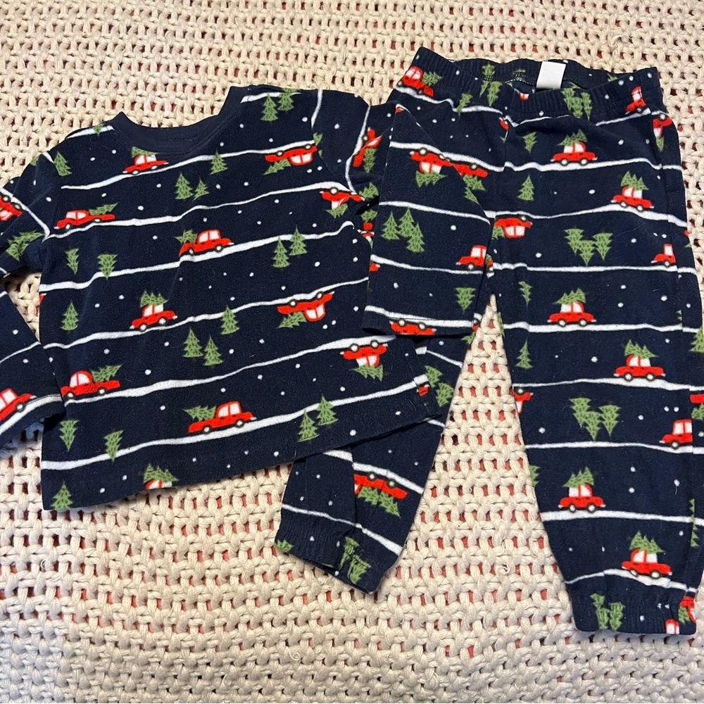 Old Navy Fleece Christmas Pajamas 2T